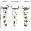 Freestanding Metal Bird Bath Sturdy Bird Bath Feeder Climbing Plant Support  Patio