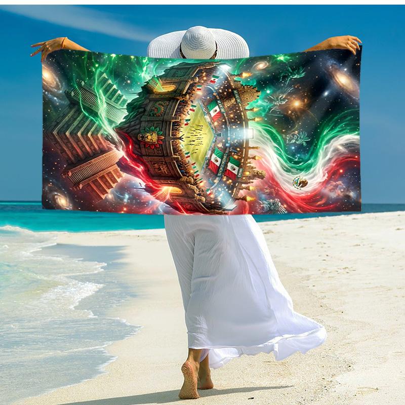 1pc Cosmic Football Stadium Microfiber Beach Towels Quick Dry Towel Sand Beach Towels Pool for Travel Swim Pool. S072101179