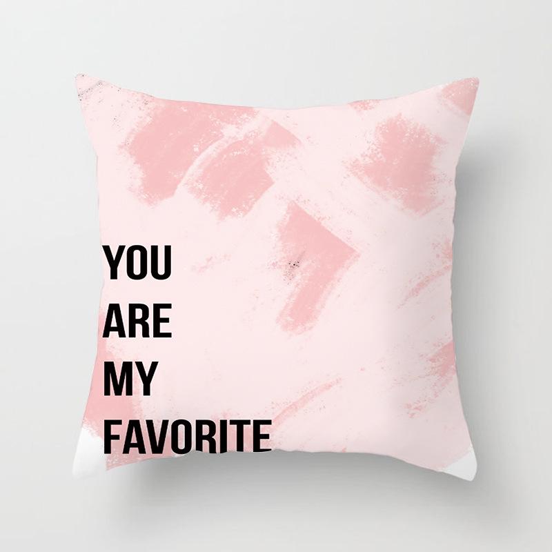 Blue Print Nordic Style Cushion Car Sofa Cushion Pillow Lumbar Cushion Cover Home Furnishings