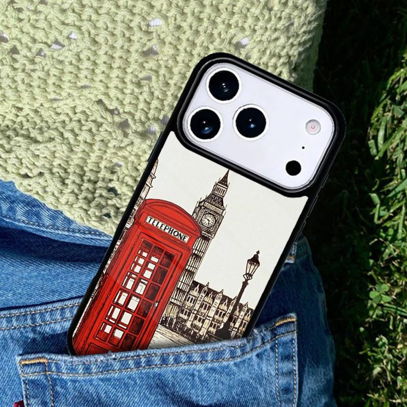 London Bus England Big Ben mobile phone case Compatible with IPhone 17 16 15 14 13 12 11Pro Max 17 Air cover
