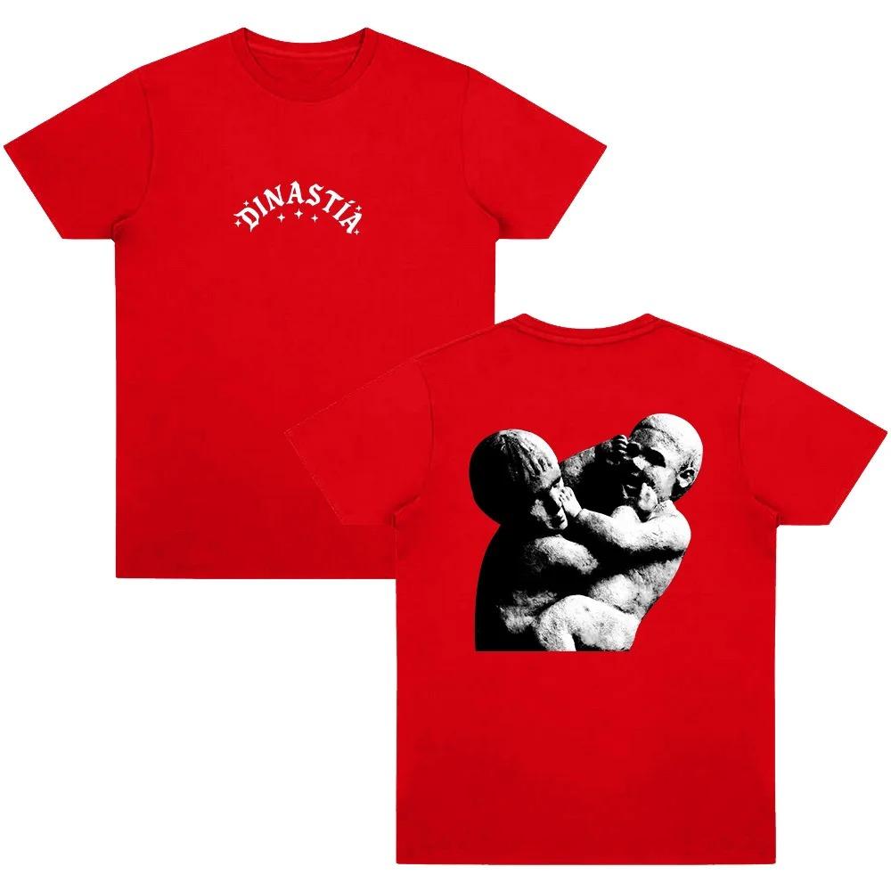 

2026 Dinastía Artwork T-Shirt Singer Peso Pluma Music Album T Shirt Men Fans Oversized Short Sleeve Unisex Hip Hop Fashion Cotton Tee 4XL