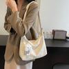 Summer Simple Tote Bag, High-end Sense, Large-capacity Messenger Bag, Water Ripple, Simple and Versatile, Single Shoulder Commuter Woman