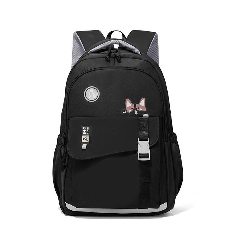 Large Capacity Simple Backpack With Puppy Print And Letter Design Daily For
