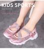Mesh Girls' Summer Sneakers - Hollow, Breathable, Trendy Princess Shoes for Little Girls