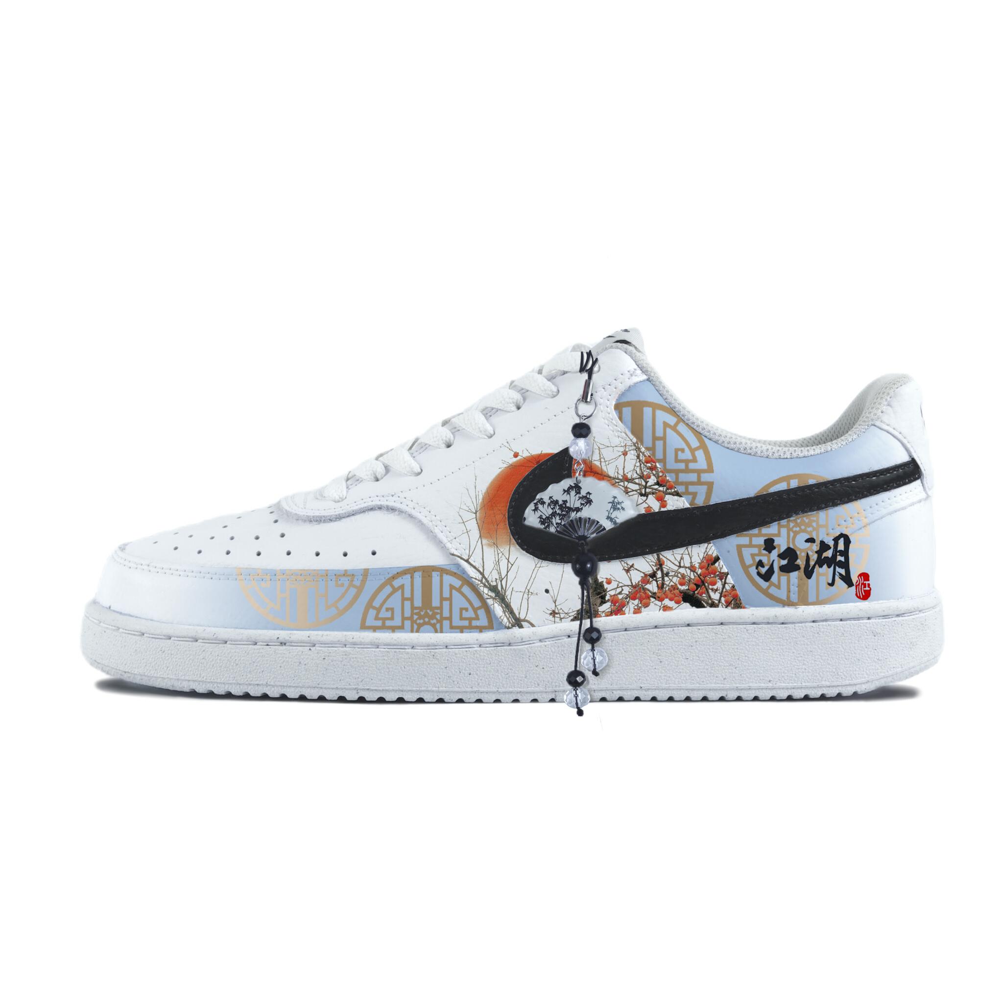 

Nike Court Vision 1 Abrasion Resistant Low top Skateboard Shoes Unisex White DH2987-101(Team183-) 36