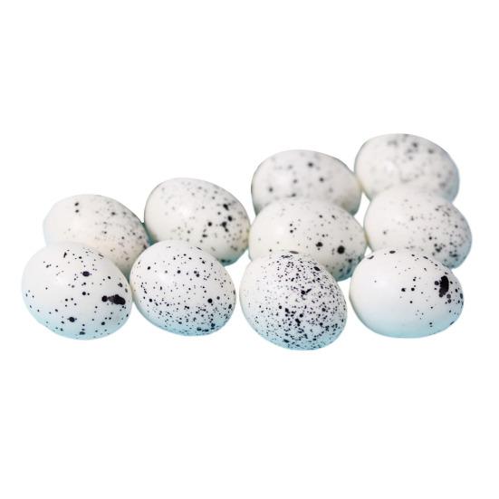 10 Pcs Quail Eggs Ornaments Small Garden Decor Supplies Photo Prop Great Fidelity Artificial Funny Yard