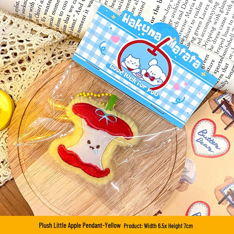 Plush Food Doll Charms: Cute Keychain Ornaments with Squeaky Small Dolls