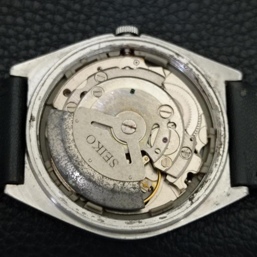 SEIKO 5 AUTOMATIC VINTAGE 6309A JAPAN MENS ARABIC BLACK DIAL WATCH a702656-1