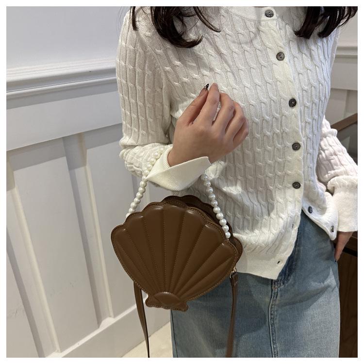 2024 Autumn Trendy Korean Style Embossed Shell Crossbody Bag for Women