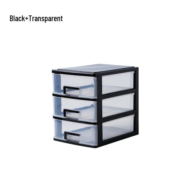 Transparent Small Drawer Desk Organizer and Storage Cabinet