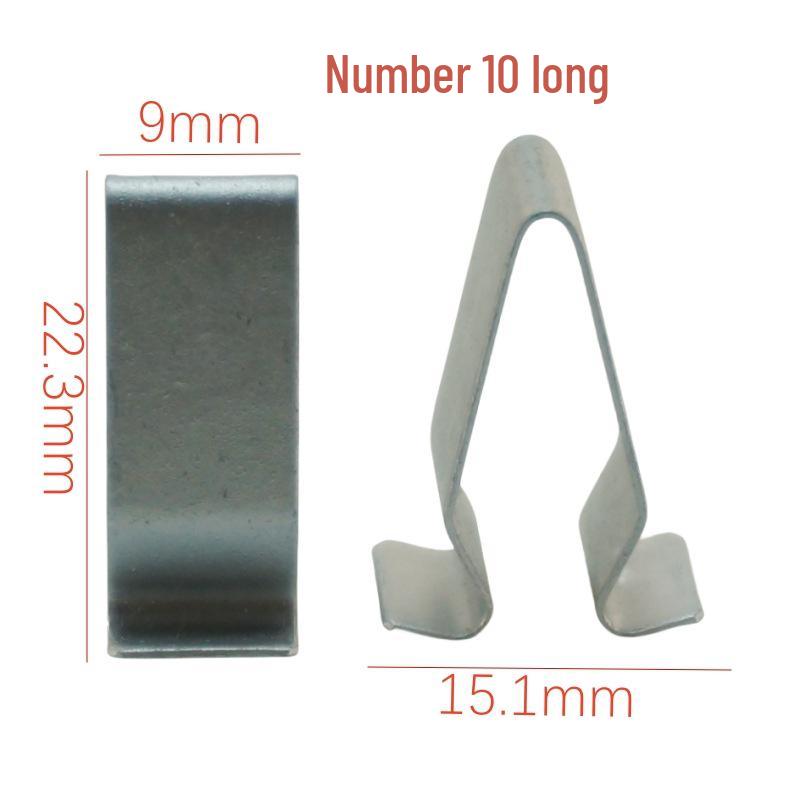 Galvanized Metal Snap Fastener: V-Shaped and U-Shaped Steel and Stainless Steel Clips