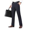 Pantaloni da completo casual sottili da uomo in cotone Pantaloni larghi elasticizzati alla moda classica da lavoro Abbigliamento di marca maschile