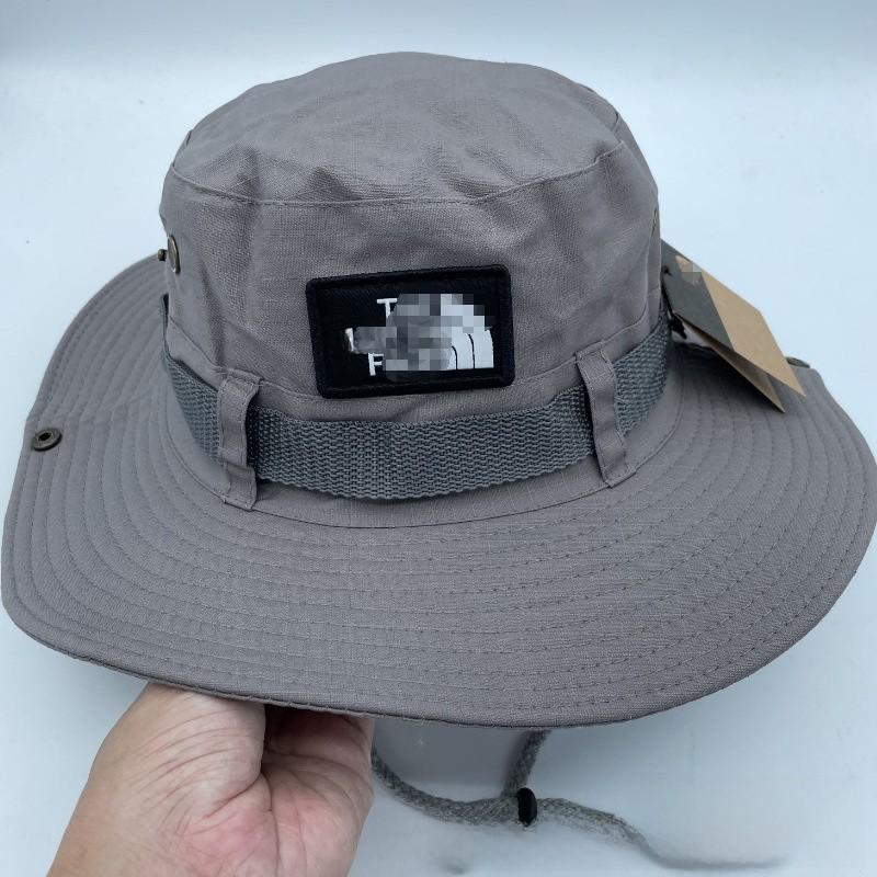 Letter Unisex Fisherman Hat Outdoor Wide Brim Sun Hat With Material Breathable