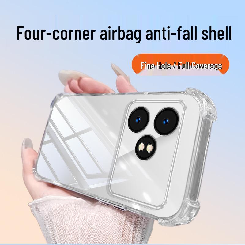 

RealMe GTneo6 Transparent Case for Neo5se/GT6 - Airbag Corners, Anti-fall, Premium Feel TPU RealMe GTneo6se прозрачный