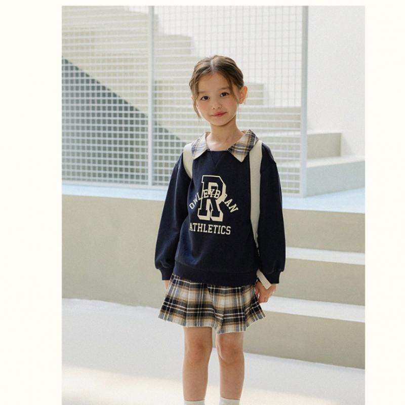  Olivan  School Symbol Skirt Top And Bottom Suit  2color 