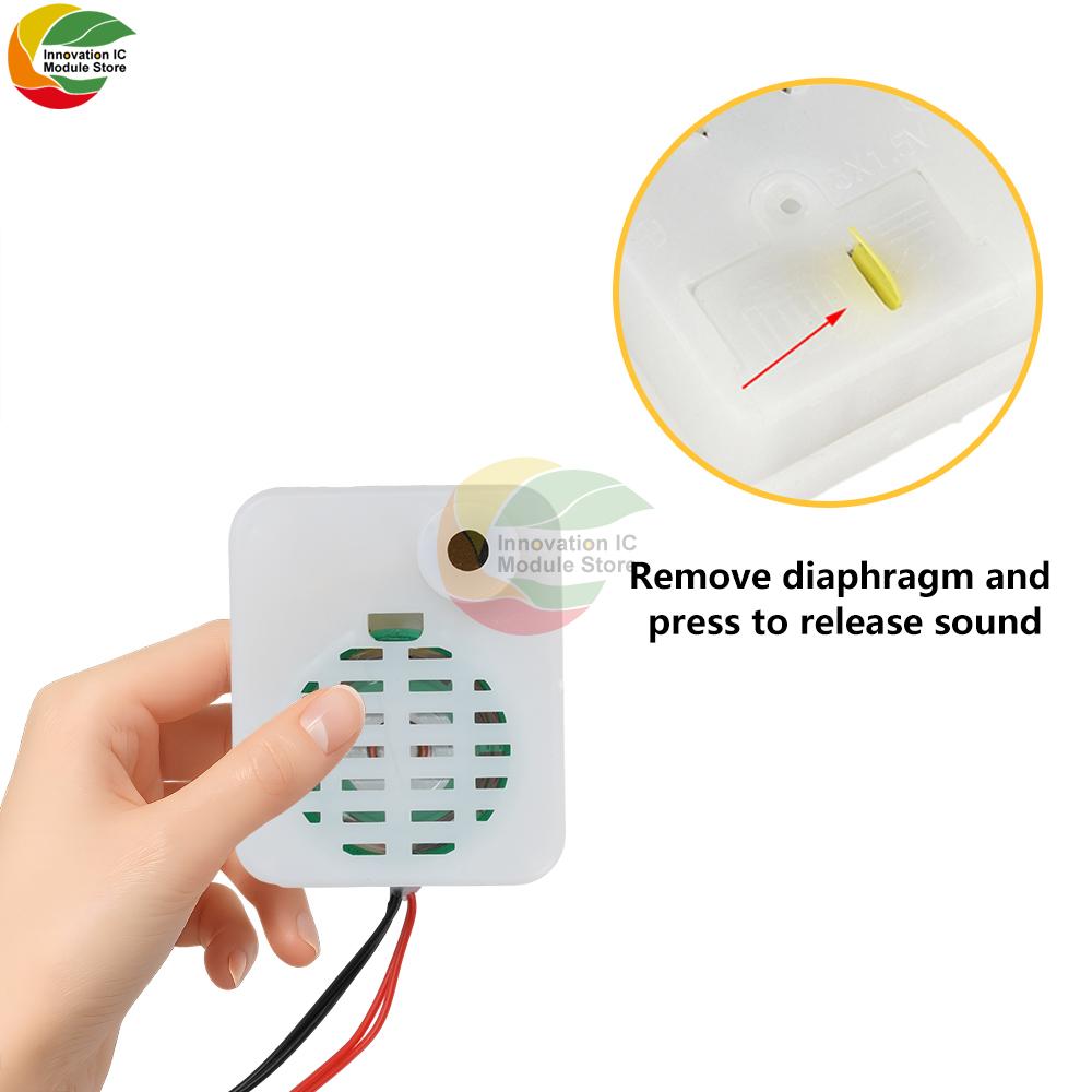 Dual Button Recorder 60 Second Recorder Plush Toy Voice Message Recorder Voice Box Recordable Sound Module One Record One Play
