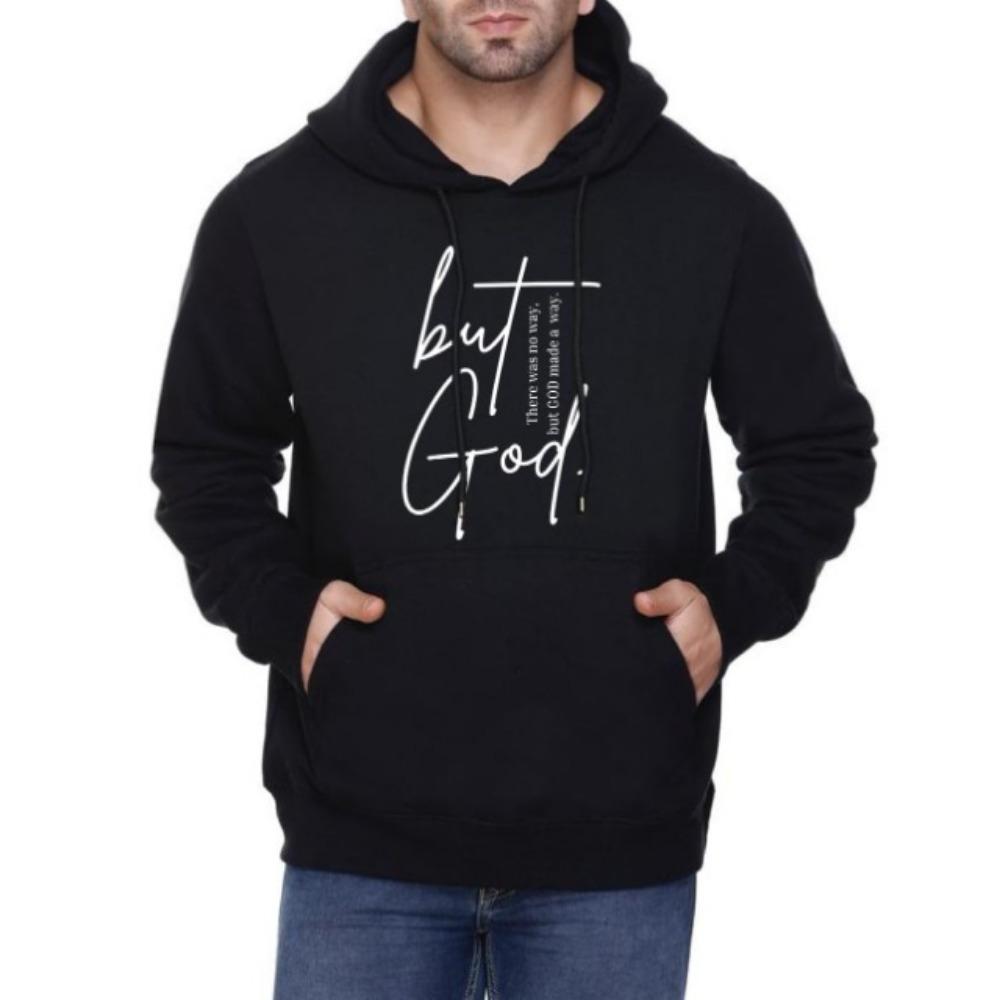 Но Бог Толстовка Христианский Иисус Вера Цитаты Длинный Рукав Толстовка С Капюшоном — фото 3