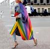 Milei Women's Autumn/Winter Long Printed Woolen Coat