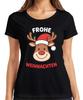 FROHE WEIHNACHTEN Rentier Weihnachtsmütze Cartoon Lustig Kinder Damen T-Shirt