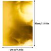 ABGR-10PCS Embossed Aluminum Foil Sheet Heavy Duty, 20X30cm Gold Silver Tin Foil Sheets Relief, For Christmas Art, For Arts B