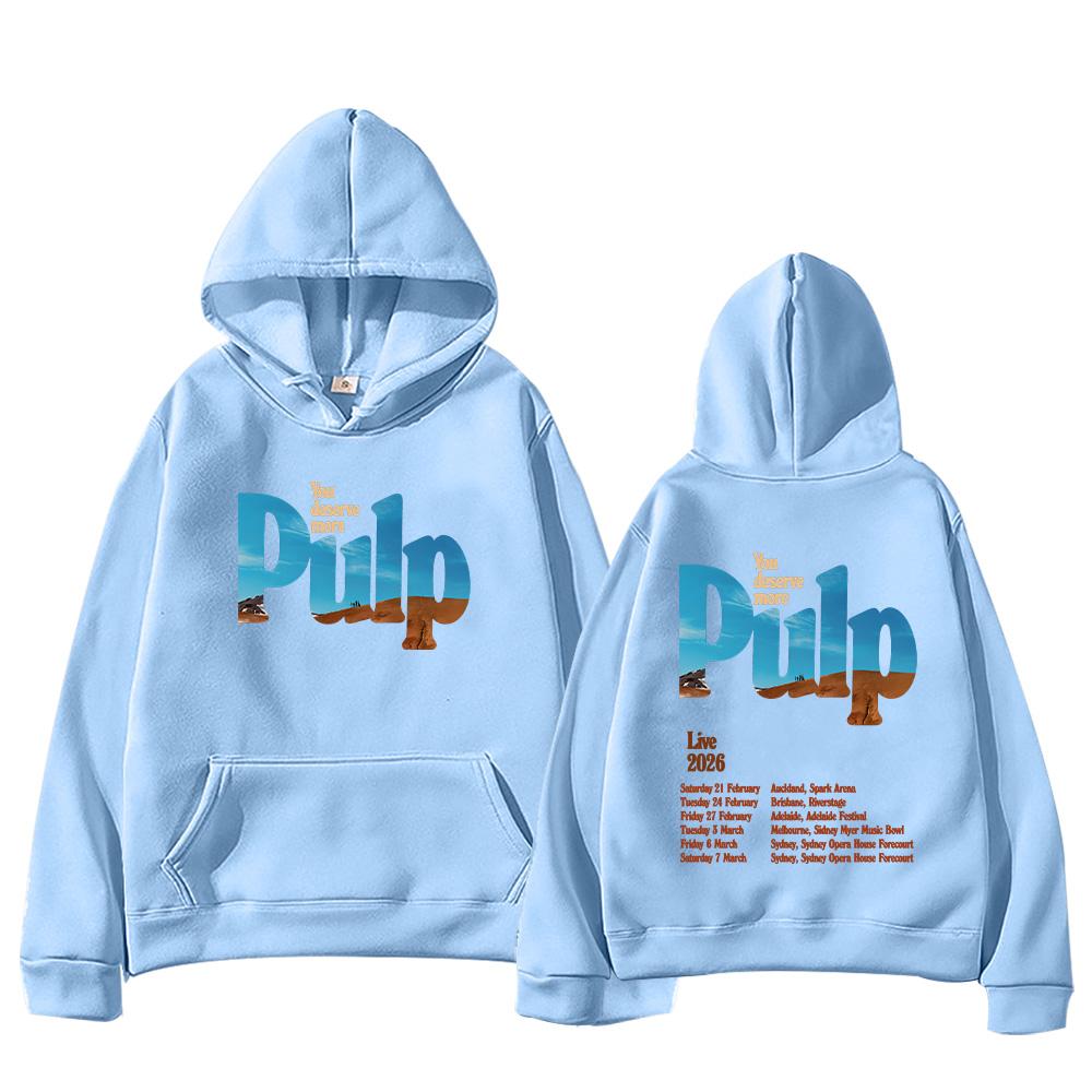 Pulp Rock Band Fashion Hoodies Pulp Live 2026 Graphic Clothes Women Men Casual Versatile Long Sleeve Pullovers Sweatshirts