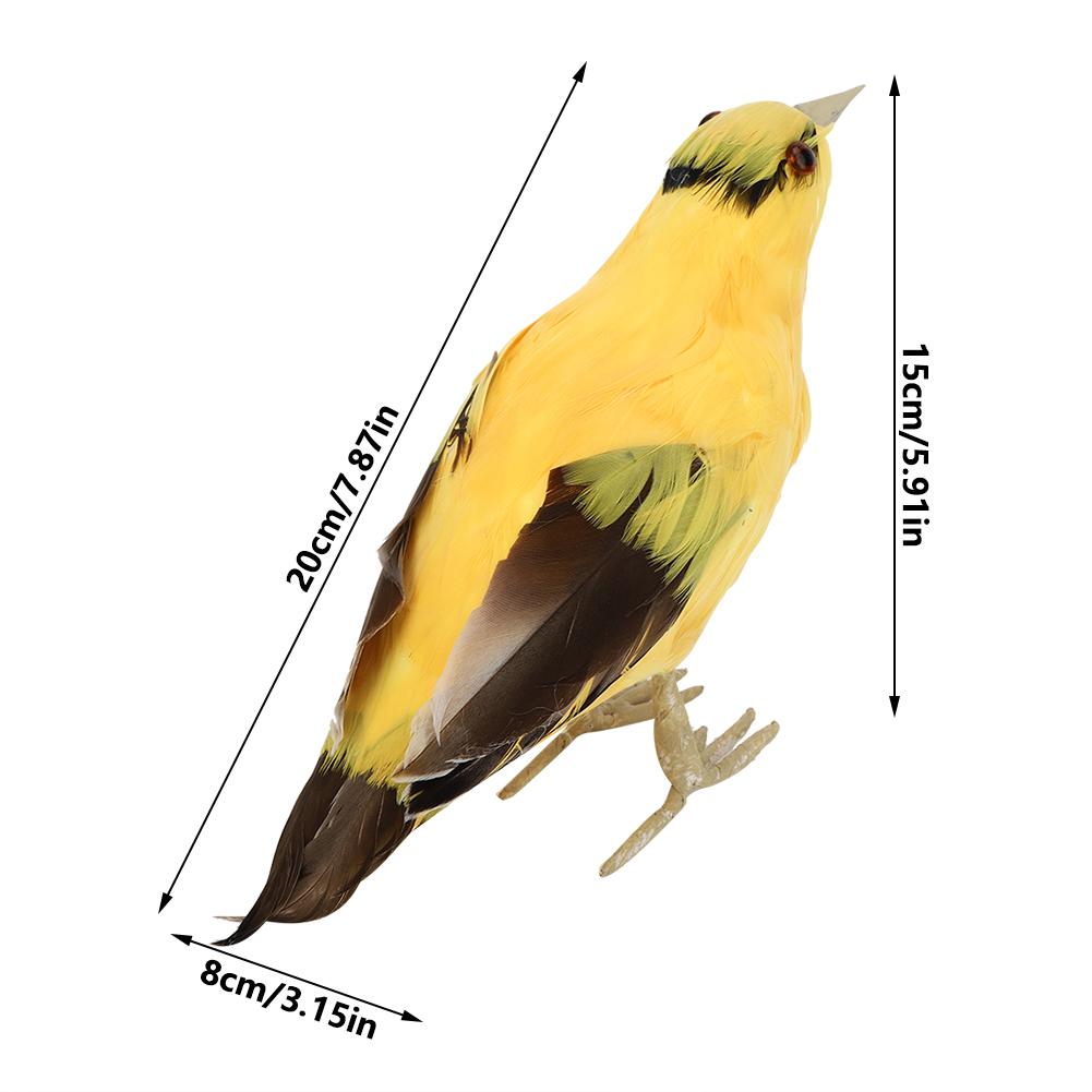 Garden Artificial Ed Animal Ornament Simulation Oriole Bird Model Art Outdoor Decor