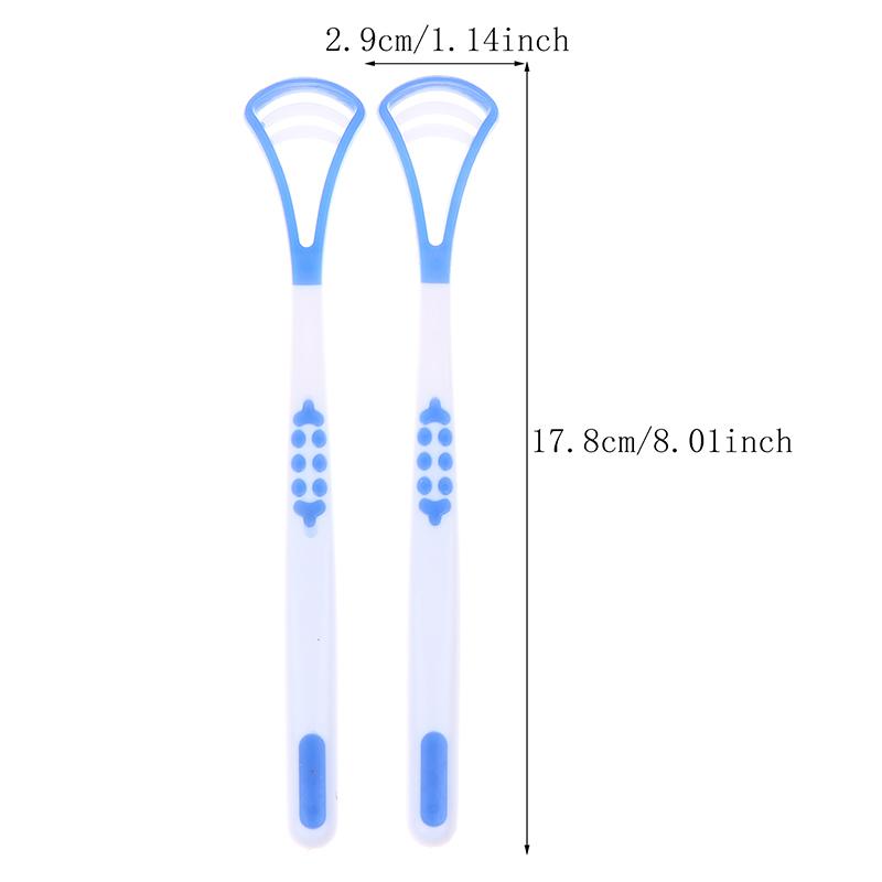 5/10 Stück Y-Form Silikon Zungenschaber Bürste Reinigung Lebensmittelqualität Einzelne Mundpflege Für Frischen Atem