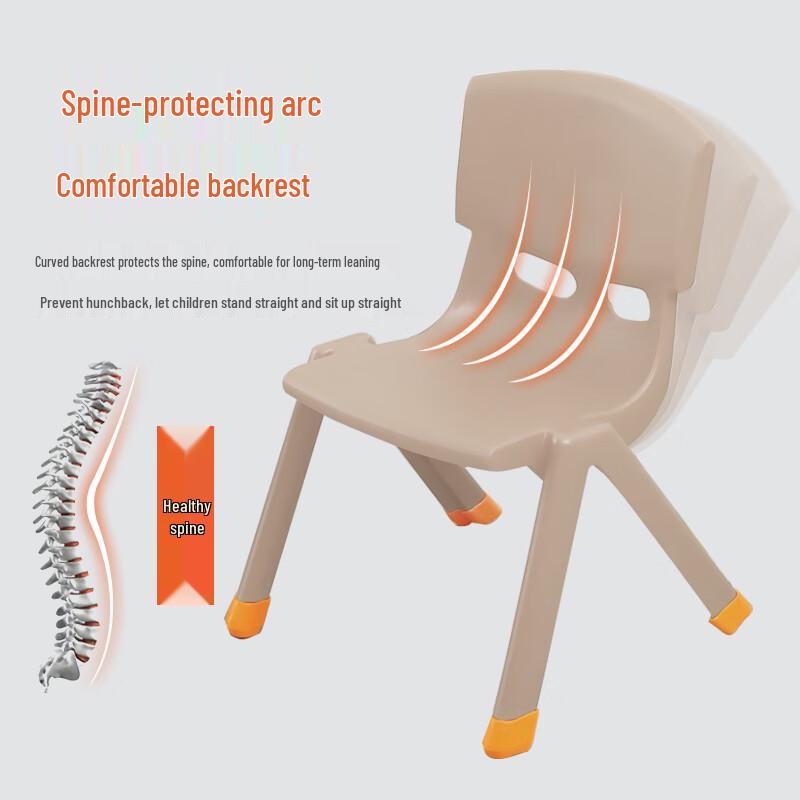 HUIHUADU Thickened Plastic Backrest Chair