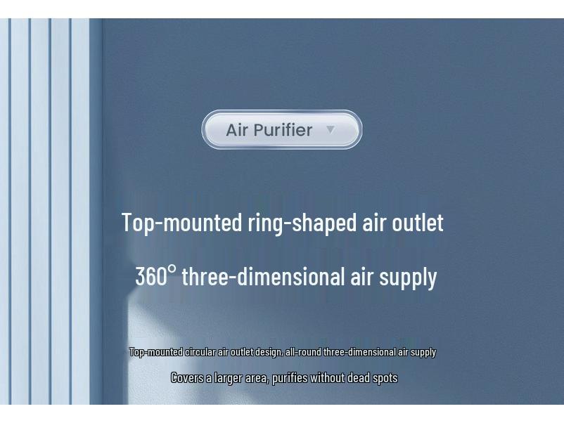 Compact Air Purifier for Home, Office & Pet Areas - Eliminates Smoke, Odors & Formaldehyde