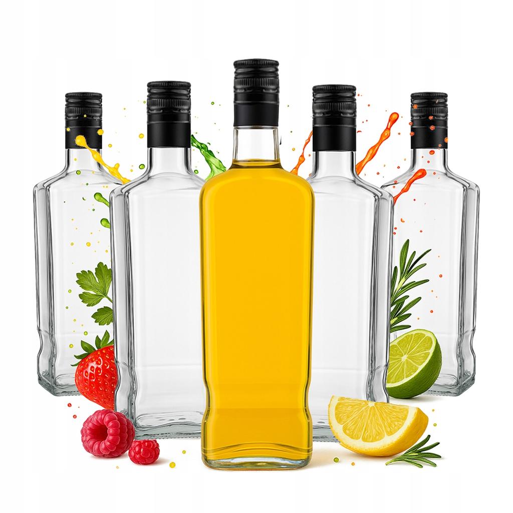 5X Butelka Jack Walker 1000Ml + Zakrętka Na Bimber Whisky Rum Pojemniki 1 L