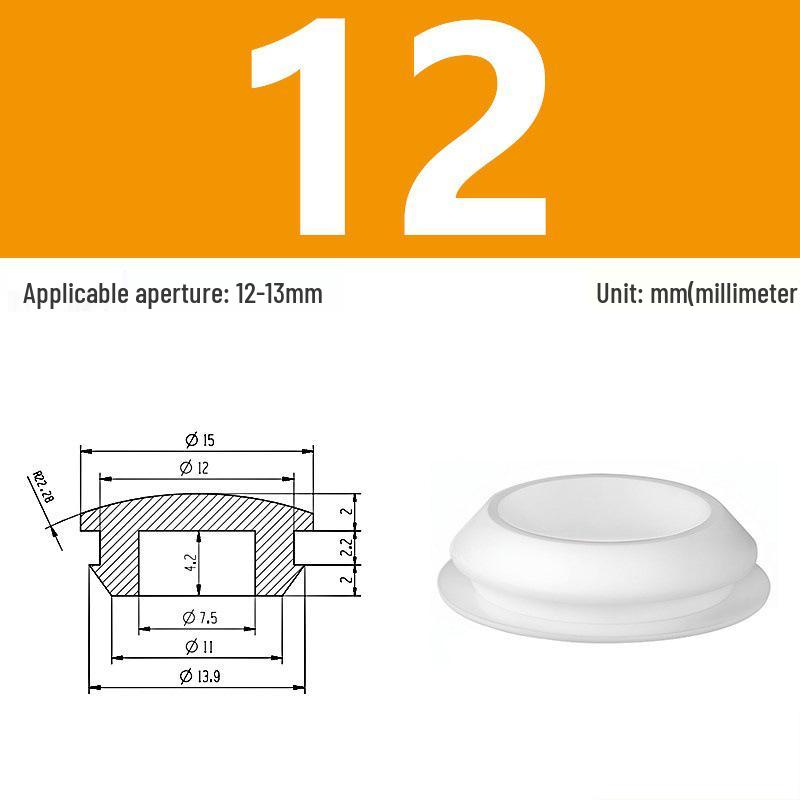 High-Temp Resistant Silicone Rubber Stopper with Card Slot Sealing Cap