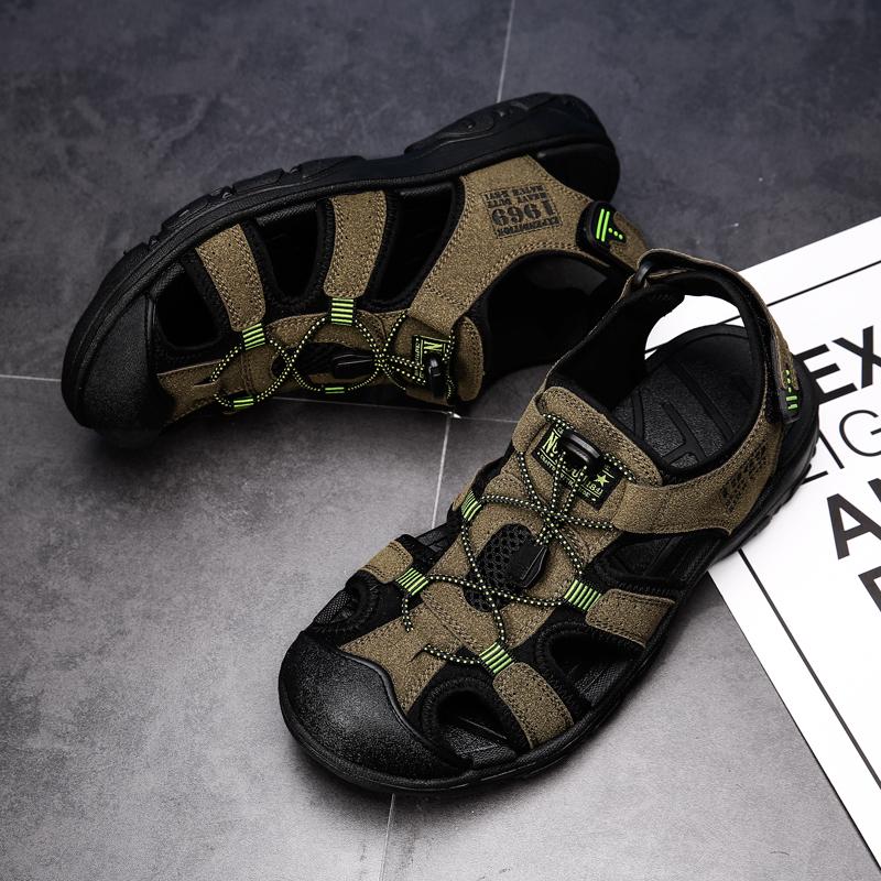 Mode Herren Sandalen Strandschuhe Dicke Sohle Schuhe für Herren Weiche und Bequeme Herren Freizeit Sneaker Abriebfest Indoor und Outdoor