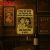Brand 2D Flat Funny Vintage Tin Sign (8x12 Inch) – "I Told My Wife..." Aluminum Art, Retro Home & Office Decor