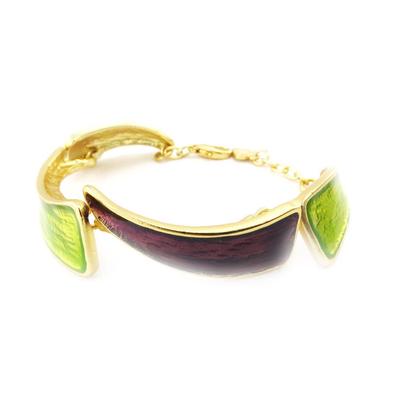[J3390] - Designer Bracelet 'Movida' Purple Green