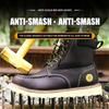 Wasserdichte Arbeitssicherheitsschuhe Stahlkappenschuhe Herrenstiefel High-Top Arbeitsstiefel Durchstichfeste Schutzschuhe Lederstiefel Sicherheit