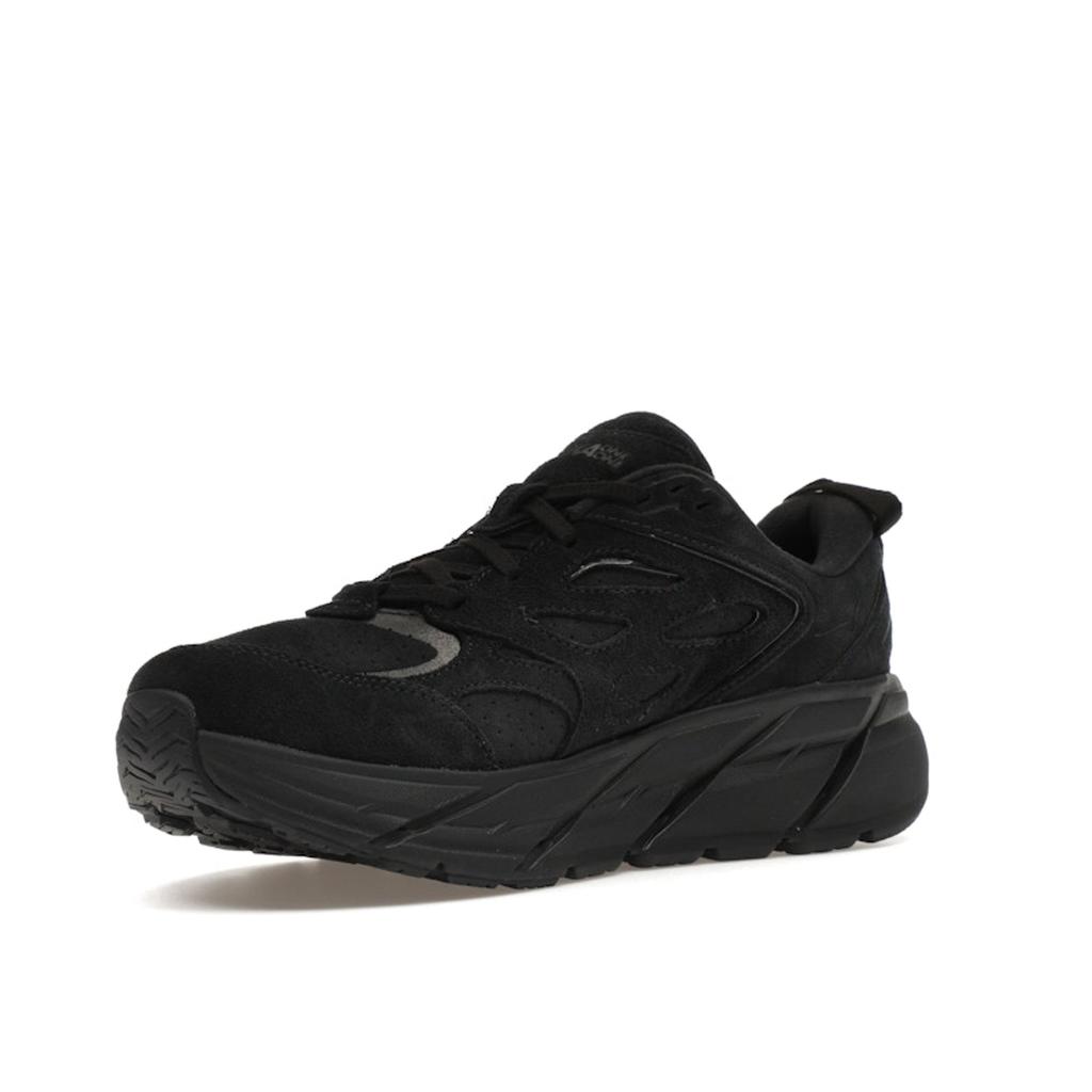 HOKA Clifton L Suede Triple Black Unisex Sneakers 1122571-BBLC