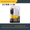 Deli Tools Chrome Vanadium Screwdriver Set: Phillips, Flathead, Torx