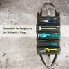 PENGGONG Tool Roll Up Bag Zippered Bag 5 Pockets Canvas Tool Organizer Portable Tool Roll-up Pouch Tool Bag Workbag Zipper Utility Tote