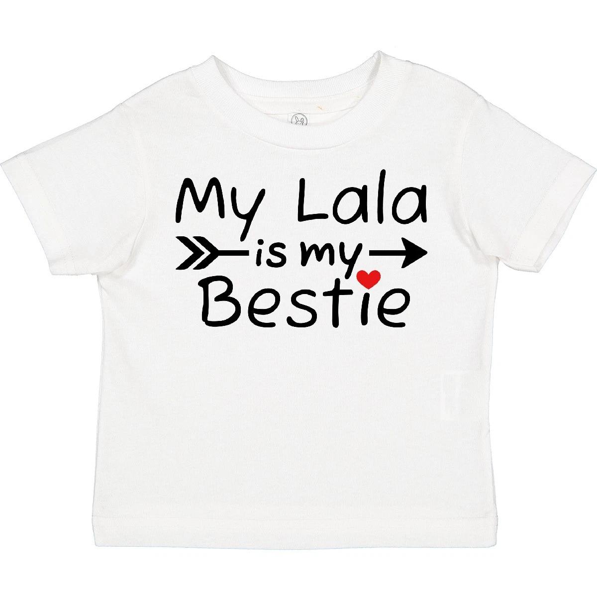 Inktastic My Lala Is My Bestie Toddler T-Shirt Lalas New From Best Grandson Love 130