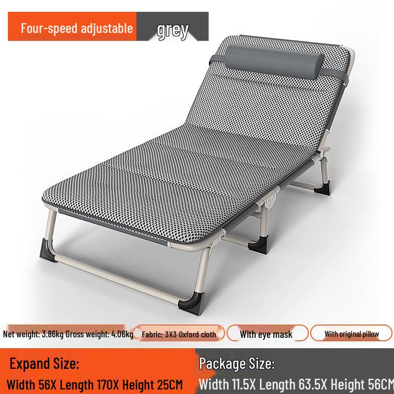 Multipurpose Folding Recliner: Single Bed for Home, Office or Camping