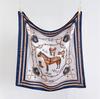 Chain Simulation Silk High-end Large Square Scarf Silk Scarf Printed Shawl Decorative Scarf Sunscreen Headscarf Scarf Female