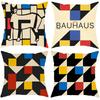 Abstract B-Bauhaus Geometry Cushion Cover Comfortable Reversible Pillow Cover Ideal for Car Sofa Bedroom & Beyond