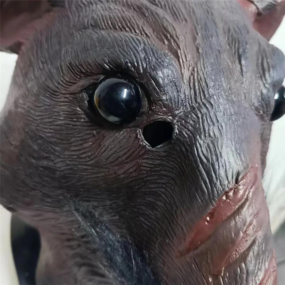Zvířecí maska myši Latexová maska na celý obličej Cosplay Vtipná helma myši Pokrývka hlavy Halloweenská párty Kostýmové rekvizity