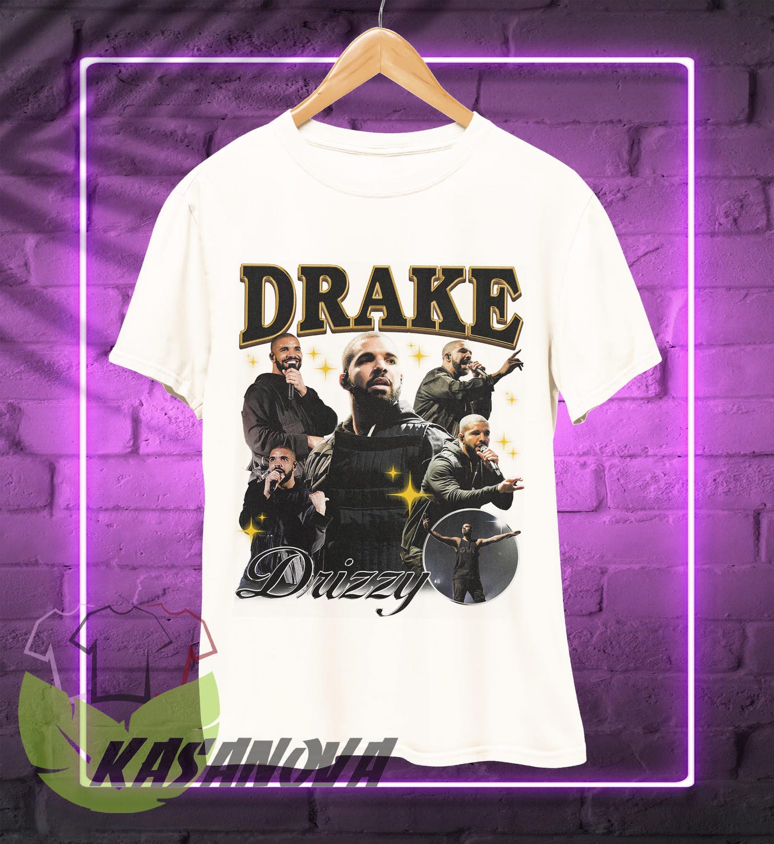 Drake Drizzy Retro Rap T-Shirt, Hip Hop Music Tee M