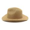 New American straw hat, western denim warped edge, spring and summer thin top hat performance jazz hat, beach hat