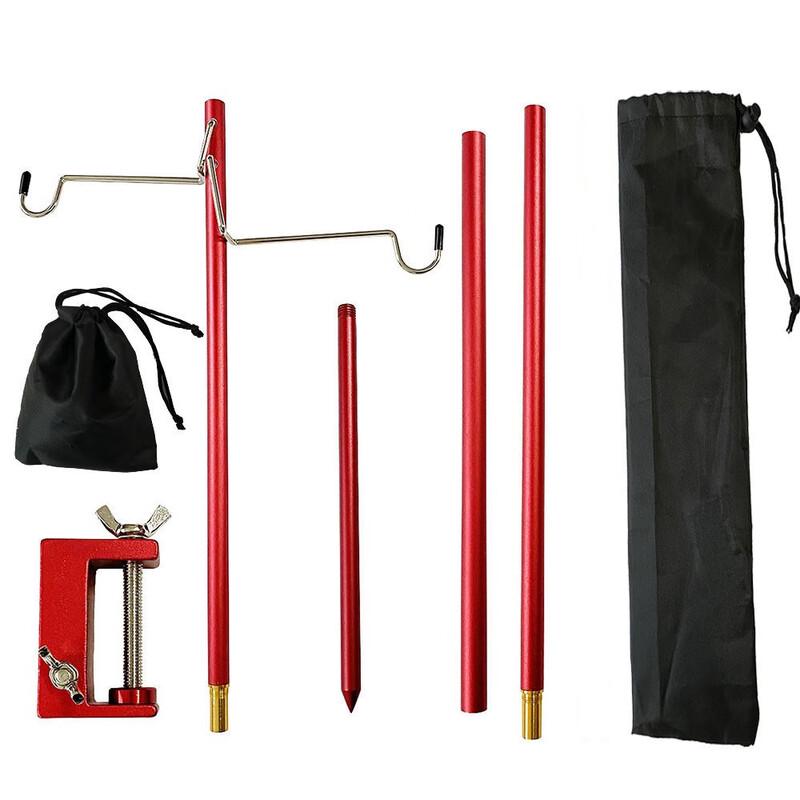 NIDU Outdoor Portable Folding Aluminum Camping Light Pole