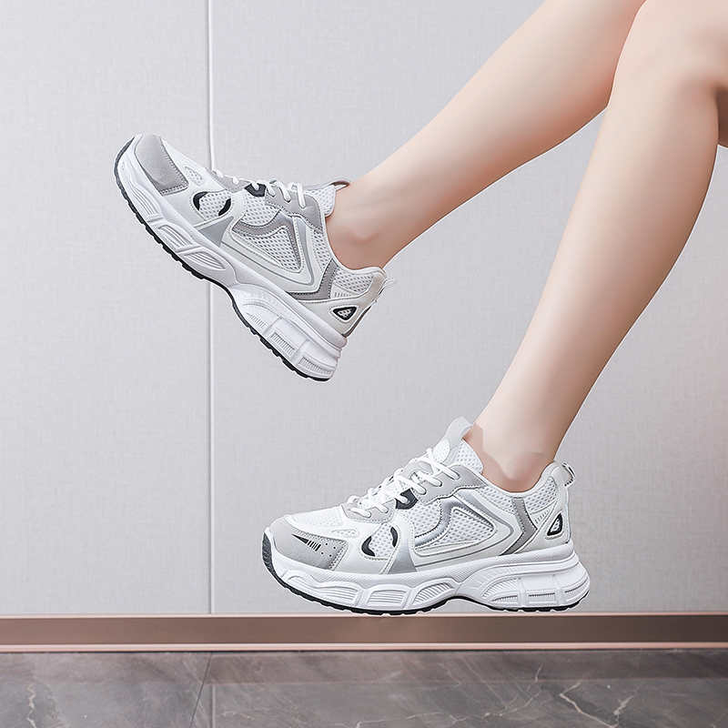 Fashion Mesh Thick Bottom Womens Footwear Walking Colorful Sneakers Women Mother's Shoes Sport All Brand Tenia Sapatenis Tens