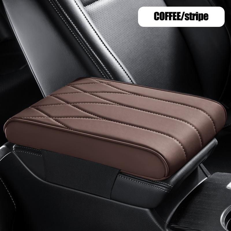 Auto Streifen Armlehnenpolster Matte Auto Mittelkonsolenpolster Memory-Schaum Armlehnenbox Handauflage Kissen Universell passend für die meisten Fahrzeuge