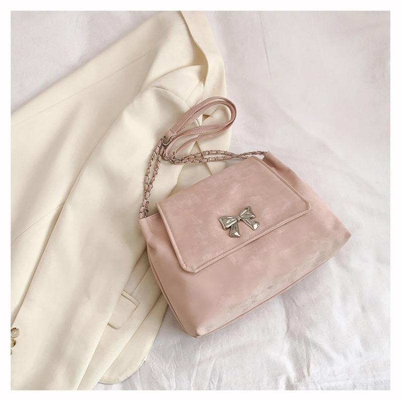 

Niche commuter bag messenger bag women s spring and summer new trendy fashion versatile shoulder chain tote bag розовый