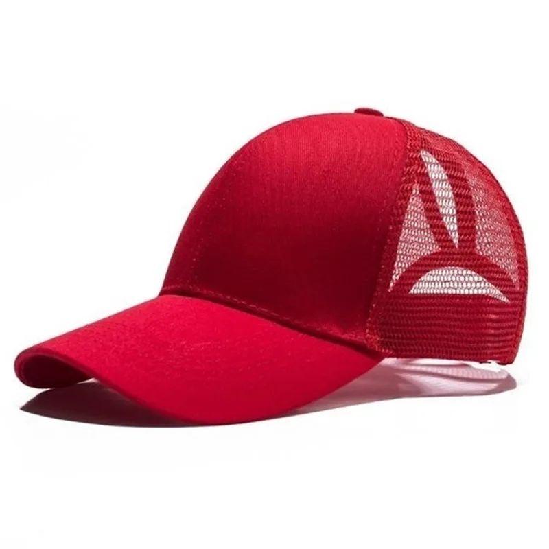 2026 New Ponytail Baseball Cap Summer Women's Adjustable Black Hat Messy Cap Casual Cotton Girl Snapback Mesh Cap